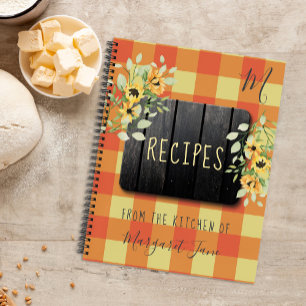 Rezept Organisator Kochbuch Retro Küche rustikal Notizblock