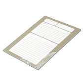Rezept Page Burlap und Lace Notizblock (angewinkelt)