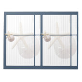 Rezept Page Sand Dollar und Starfish Zwei 12x18 Notizblock (Vorderseite)