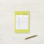 REZEPT POST-IT KLEBEZETTEL (Auf Schreibtisch)