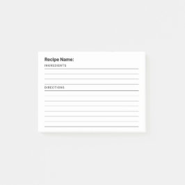 Rezept Post-it Klebezettel