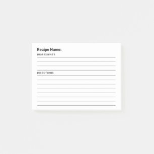 Rezept Post-it Klebezettel