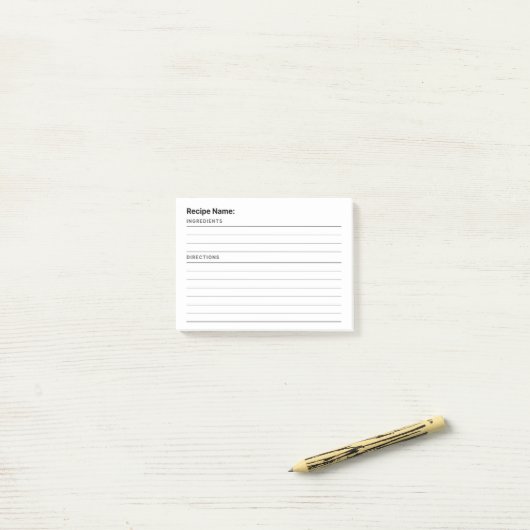 Rezept Post-it Klebezettel (Auf Schreibtisch)