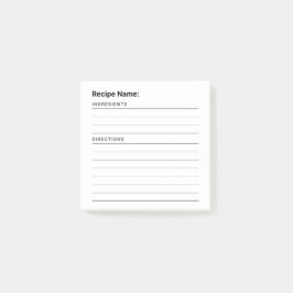 Rezept Post-it Klebezettel