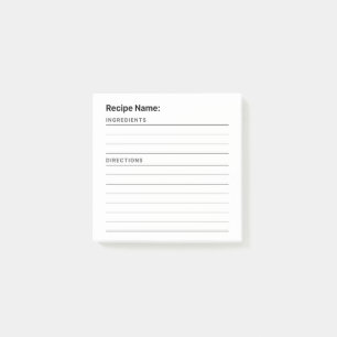 Rezept Post-it Klebezettel