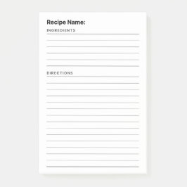 Rezept Post-it Klebezettel