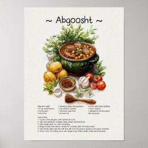 Rezept Poster - Persische Lebensmitteltäuschung