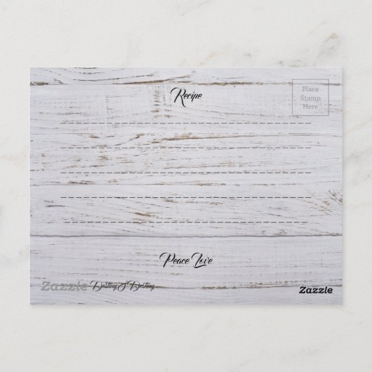 Rezept Postkarte (Rückseite)