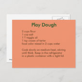 Rezept Postkarte im Herbst Farben (Vorne/Hinten)