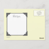 Rezept Postkarte - Retro Green Stove (Rückseite)