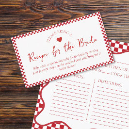 Rezept Request Card for This's Amore Brautparty Begleitkarte