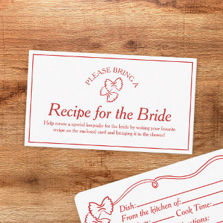 Rezept Request Card for This's Amore Brautparty Begleitkarte