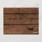 Rezept Rustikaler Bauernhof Weinbaumholz Dorfbeila Postkarte (Rückseite)