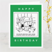 Rezept sagte Stand nach dem Kochen Cartoon Karte (Gelbe Blume)