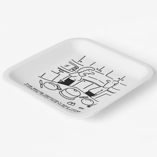 Rezept sagte Stand nach dem Kochen Pappteller (Gewinkelt)