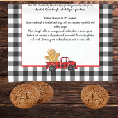 Rezept Sake Weihnachtswagen Schwarz-weiß Kariert Geschirrtuch