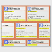 Rezept Schokolade Muster humorvoll Geschenkpapier (Flach)