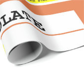 Rezept Schokolade Muster humorvoll Geschenkpapier (Rolleneckpunkt)