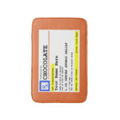 Rezept Schokolade Personalisiert Badematte (Vorderseite Vertikal)