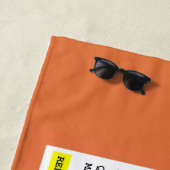 Rezept Schokolade Personalisiert Strandtuch (Beispiel)