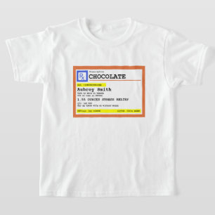 Rezept Schokolade Personalisiert T-Shirt
