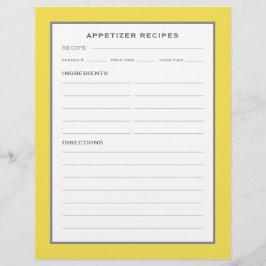 Rezept-Seite | Appetithappen | Einfach Gelbgrau