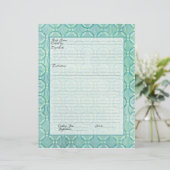 Rezept Seite Familienbesitz Kochbuch Rezept Binder (Stehend Vorderseite)