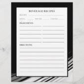 Rezept-Seite | Getränke | Schwarz-Weiß-Swoosh (Rückseite)