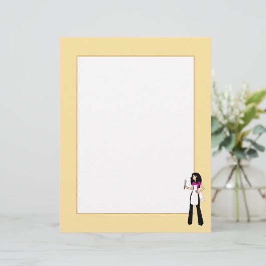 Rezept Seite mit Grenze (Stehend Vorderseite)