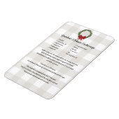 Rezept Sichern Weihnachtskekse rot grün kariert Magnet (Linke Seite)