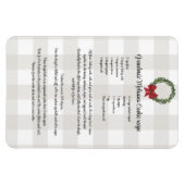 Rezept Sichern Weihnachtskekse rot grün kariert Magnet (Horizontal)