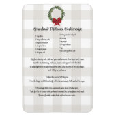 Rezept Sichern Weihnachtskekse rot grün kariert Magnet (Vertikal)