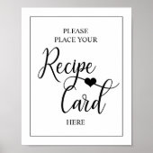 REZEPT-SIGN-Brautparty Poster (Vorne)