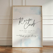 Rezept Signieren Brautparty etwas Blue Cloud 9 Sockelschild