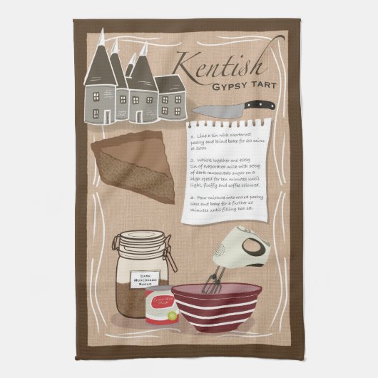 Rezept Tee Handtuch - Kentish Sinti und Roma Tart (Vertikal)