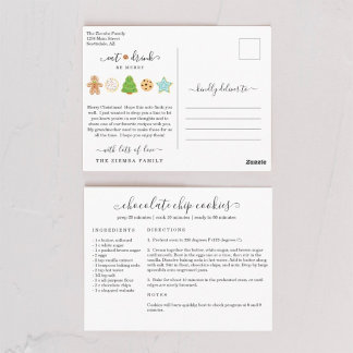 Rezept Weihnachts-Postkarte Postkarte