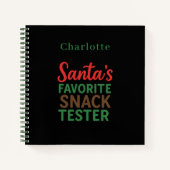 Rezept Weihnachts Snack Tester Name Notizblock (Vorderseite)