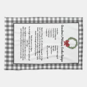 Rezept Weihnachtskekse Kariert Geschirrtuch (Horizontal)