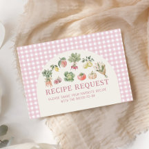 Rezeptanfrage-Beilagekarte Frisch vom Markt