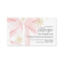 Rezeptanfrage für Brautparty "Pink Bow Snow in Lov