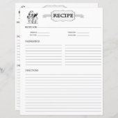 Rezeptblatt (Vorne/Hinten)