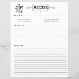 Rezeptblatt