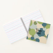 Rezeptbuch für Blaugrün-Moleküle Notizblock (Innenseite)