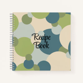 Rezeptbuch für Blaugrün-Moleküle Notizblock