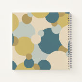 Rezeptbuch für gelb-blaue Moleküle Notizblock (Rückseite)