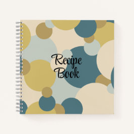 Rezeptbuch für gelb-blaue Moleküle Notizblock