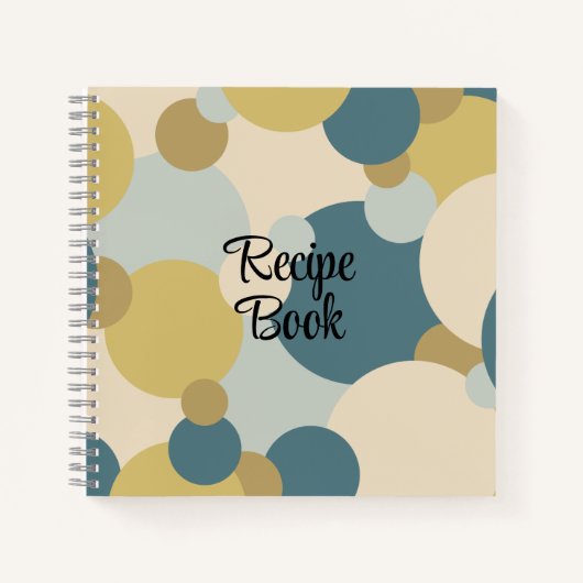 Rezeptbuch für gelb-blaue Moleküle Notizblock (Vorderseite)