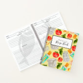 Rezeptbuch für gelbe Aquarellbilder Notizblock (Innenseite)