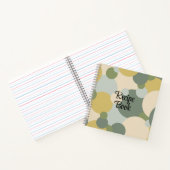 Rezeptbuch für grün-gelbe Moleküle Notizblock (Innenseite)