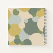 Rezeptbuch für grün-gelbe Moleküle Notizblock (Rückseite)